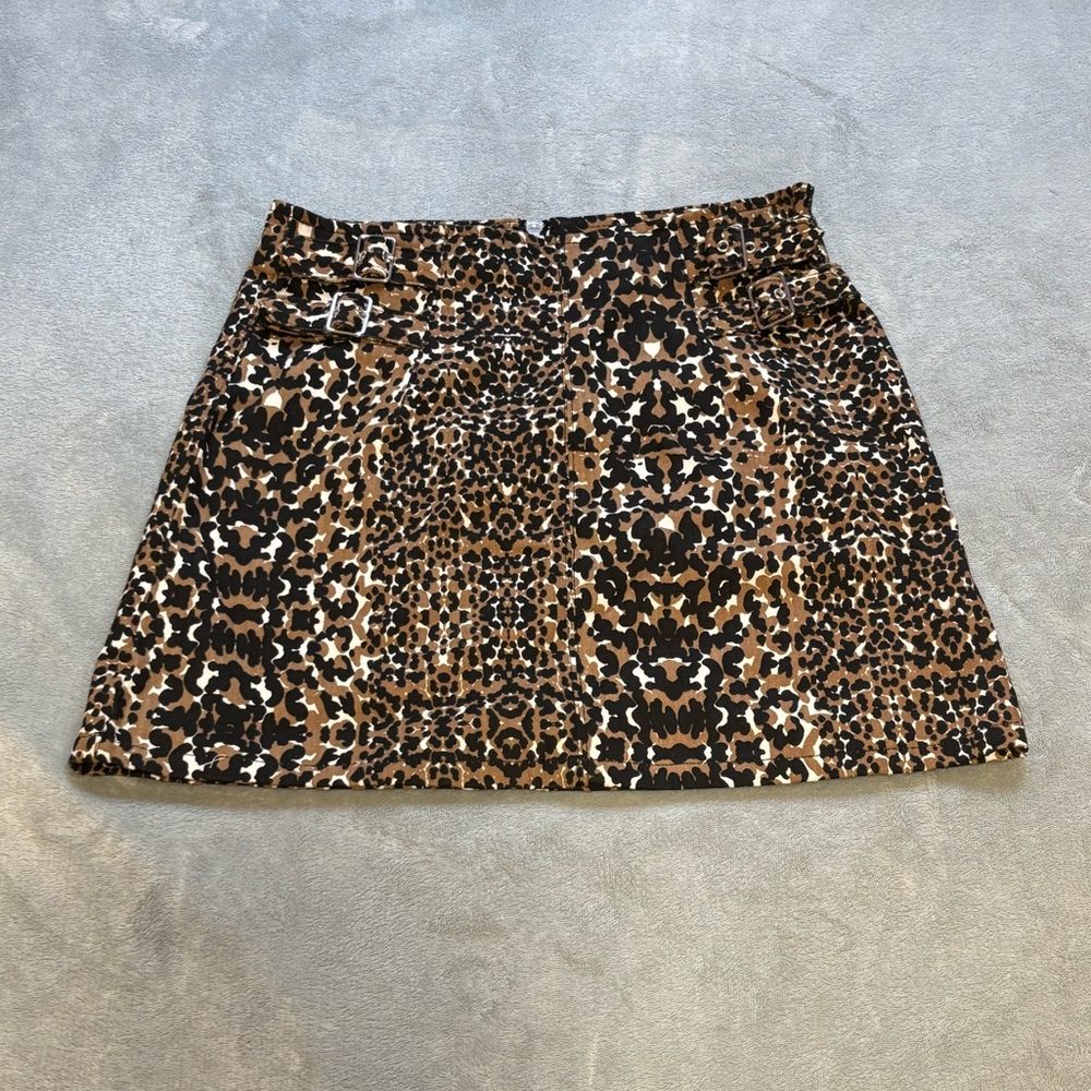 TopShop Leopard Print Skirt